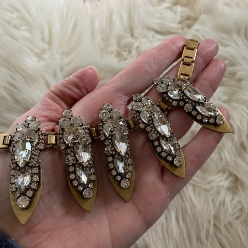 J. Crew bronze‎ costume jewelry choker necklace